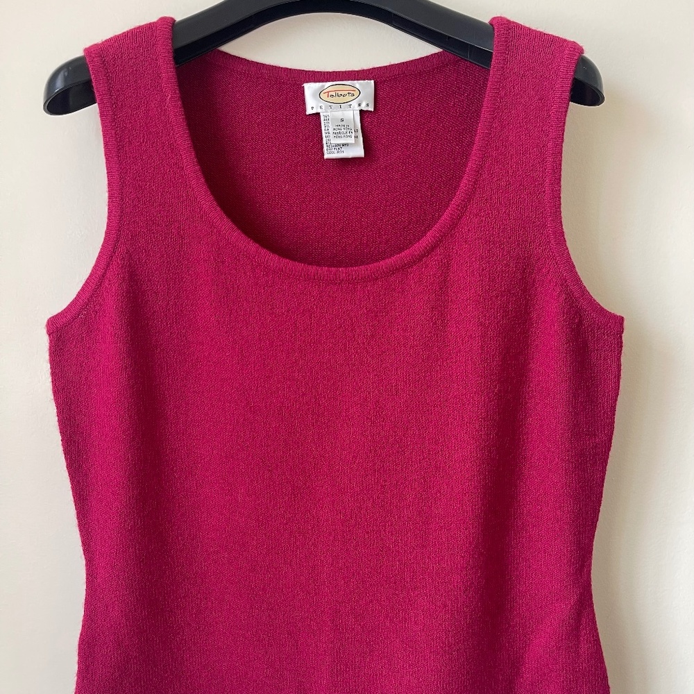 Vintage Talbots Deep Fuchsia Tank Top